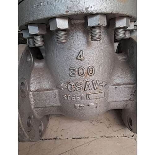 شیر فلکه فولادی 4 اینج کلاس 300 OSAV